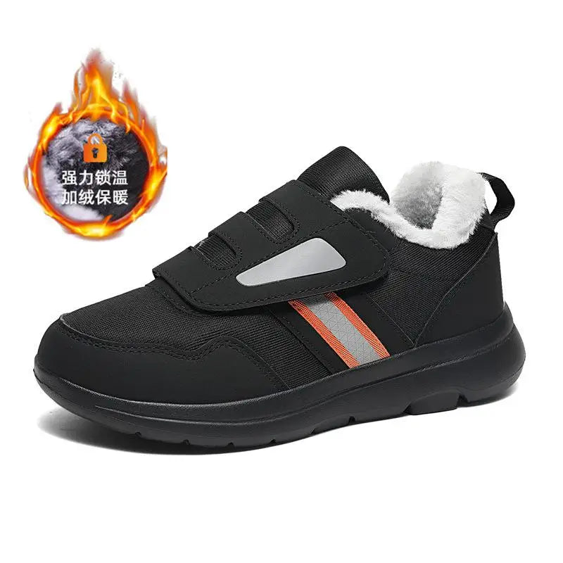 Adjustable Wide-Fit Supportive Sneakers for Sensitive Feet | Cozy Slip-On with Hook-and-Loop Closure for Everyday Comfort & Mobility | Thomler
