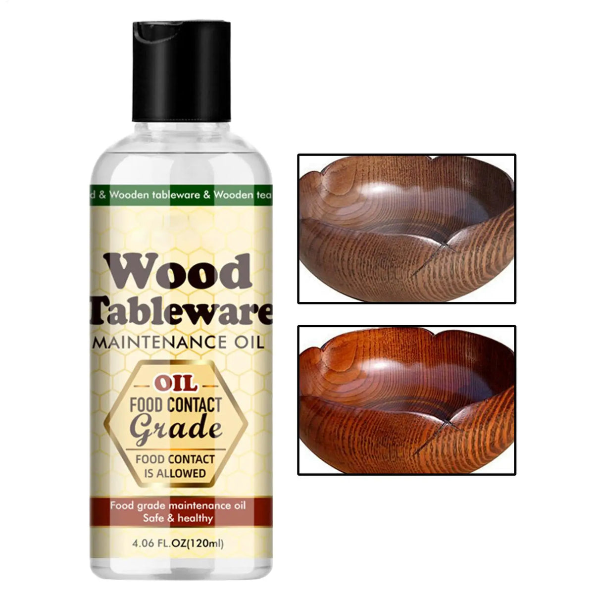 Food-Safe Butcher Block Conditioner for Bamboo & Hardwood Cutting Boards, Countertops & Wooden Kitchen Utensils – 4 fl oz Mineral Treatment | Thomler