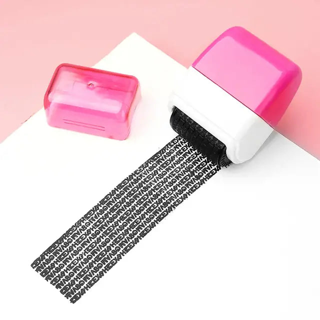 Privacy Roller Stamp for Sensitive Documents Confidential Mail Security Address Blocker Financial Papers Personal Info Guard Home Office Too | Thomler