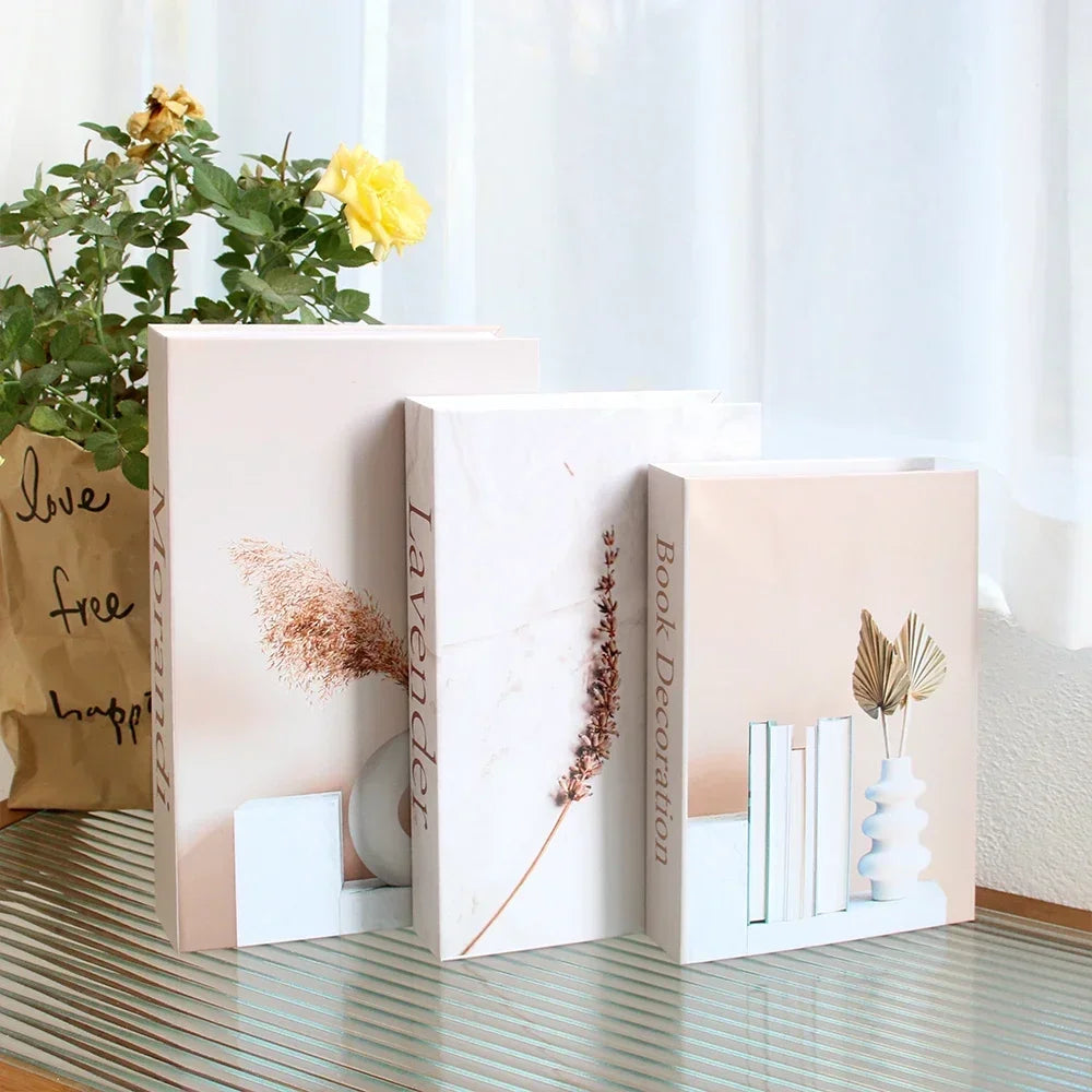 Decorative Faux Books Cardboard Foldable Set Of 3 Living Room Coffee Table Styling Bookshelf Display Interior Decor | Thomler