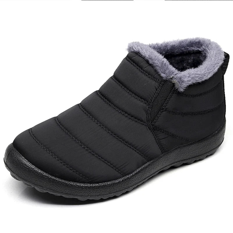 Men's Insulated Slip-On Ankle Boots – Plush-Lined Winter Footwear with Waterproof Shell & EVA Sole for Cold Weather Hiking, Daily Commute | Thomler