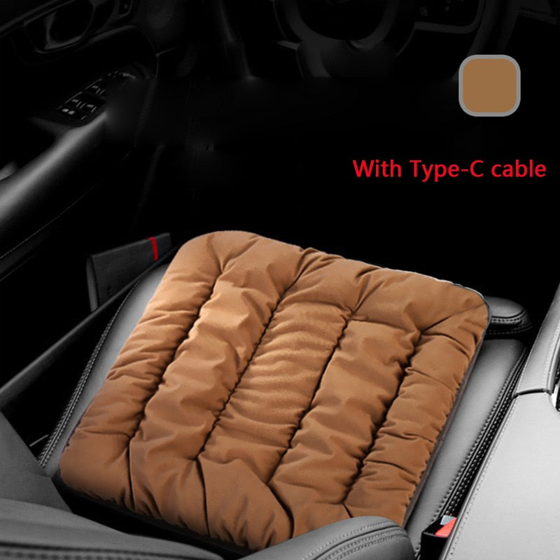 USB Heated Seat Cushion with 3 Temperature Settings for Chair & Couch | Thomler