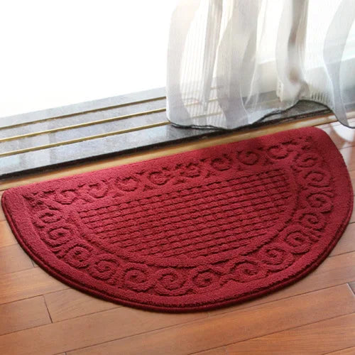 Semicircle Doormat Non-Slip Polyester Entry Mat for Front Door Kitchen Bathroom | Thomler