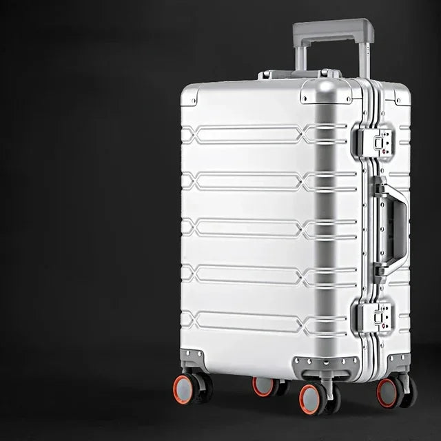 Hardshell Spinner Suitcase Aluminum-Magnesium TSA Lock 360° Wheels Travel Luggage Carry-On for Business Trips Vacations | Thomler