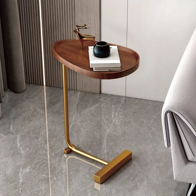 Rolling C-Table | Slide-Under Sofa Side Table for Living Room & Bedroom | Thomler