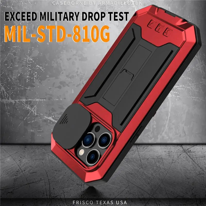 Military-Grade iPhone 14/13 Case with Built-In Screen Shield – Full-Body Defense for Drop, Scratch & Impact | Thomler
