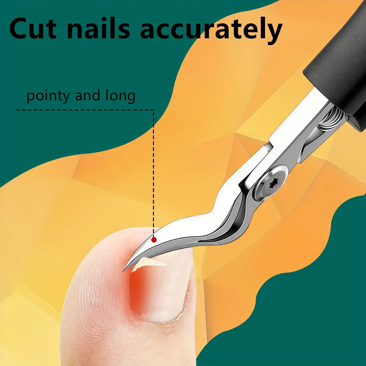 Heavy-Duty Toenail Clippers with Serrated Jaw – Precision Trimmer for Thick & Ingrown Nails, Ergonomic Steel Cutter for Men & Women | Thomler