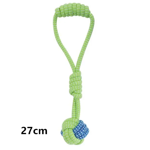 Cotton Rope Dog Chew Toys – Interactive Tug Balls for Puppies & Dogs – Dental Cleaning Play Set for Small to Medium Pets | Thomler
