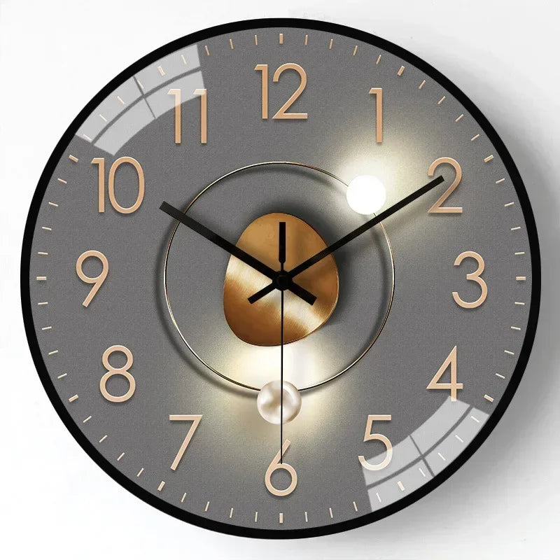 12-Inch Silent Wall Clock Non-Ticking Quartz Movement for Bedroom Office Living Room Modern Round Classic Home Decor Timepiece Battery | Thomler