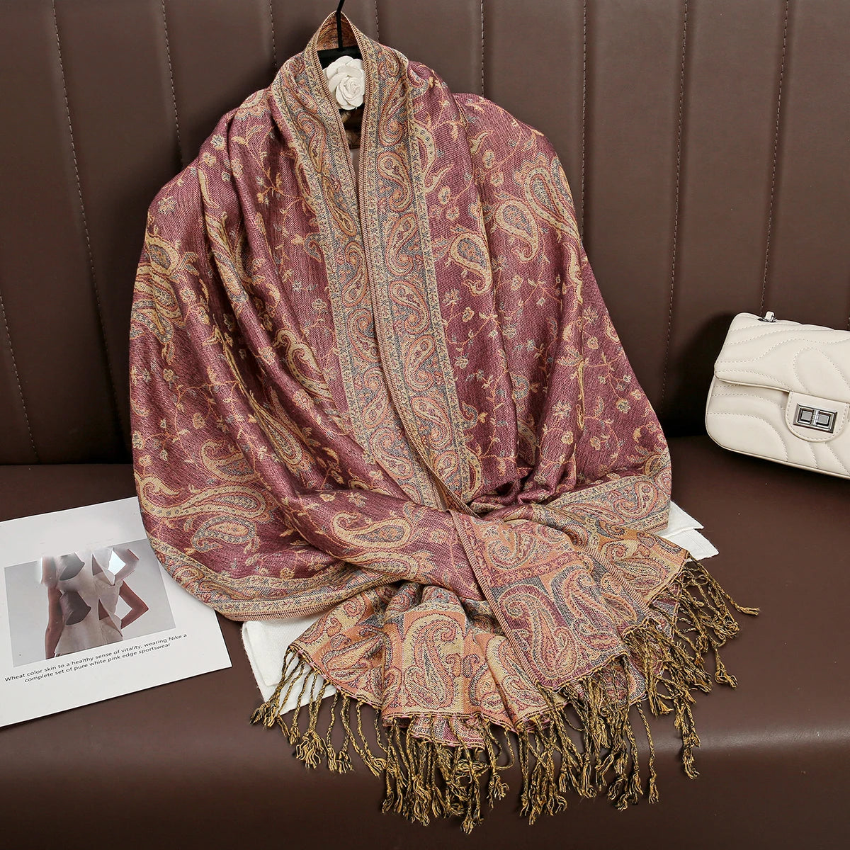 Women's Soft Cashmere-Feel Wrap Shawl – Lightweight Year-Round Fashion Accessory for Everyday Warmth | Thomler
