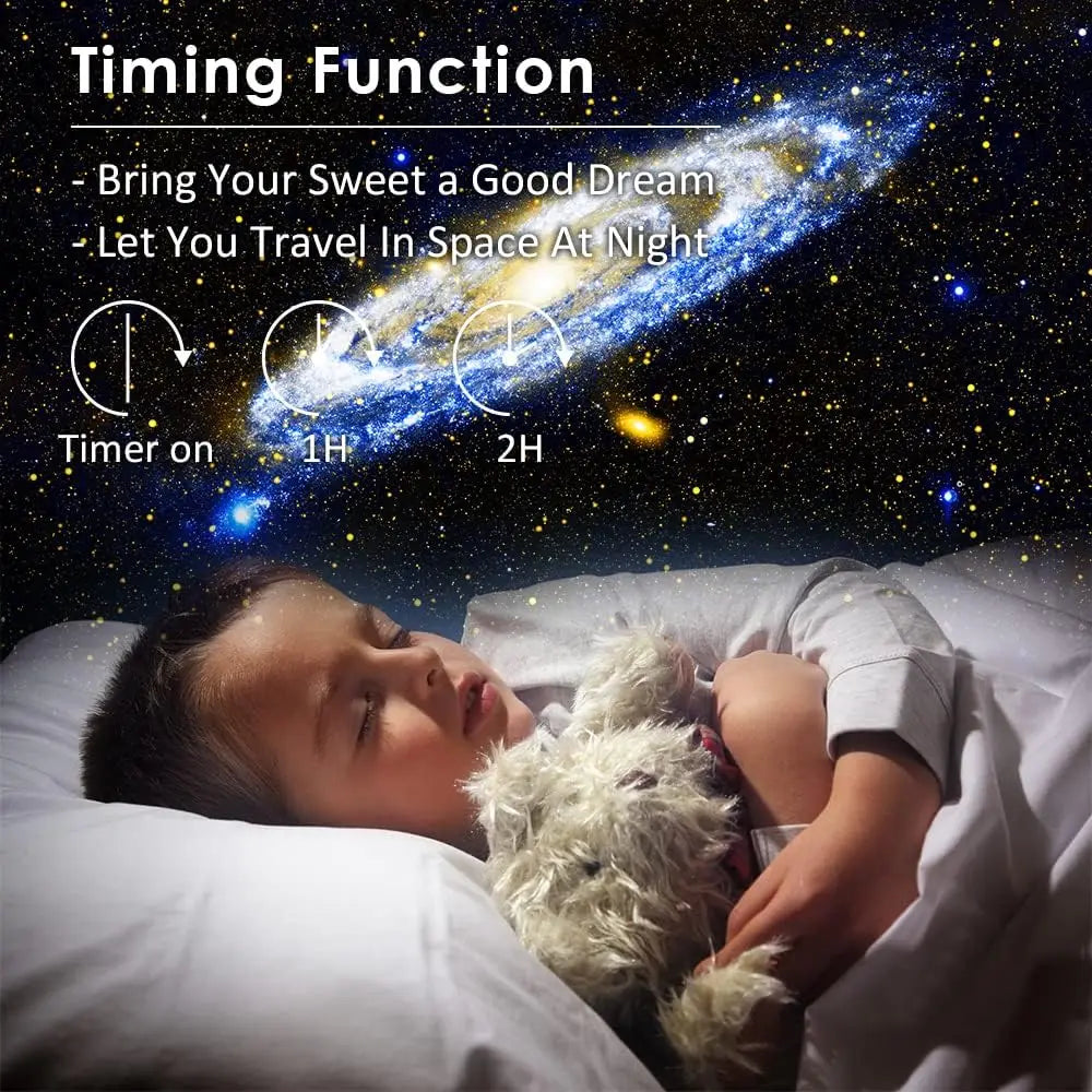 Rotating Star & Galaxy Night Light Projector with Remote – 13 Celestial Scenes for Bedroom, Kids Room & Ambient Lighting | Thomler