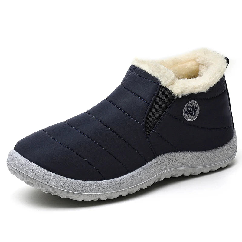 Men's Insulated Slip-On Ankle Boots – Plush-Lined Winter Footwear with Waterproof Shell & EVA Sole for Cold Weather Hiking, Daily Commute | Thomler