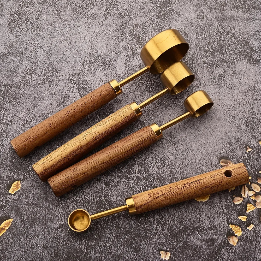 Measuring Spoon Set Stainless Steel 8-Piece Rustic Kitchen Baking Tools | Thomler