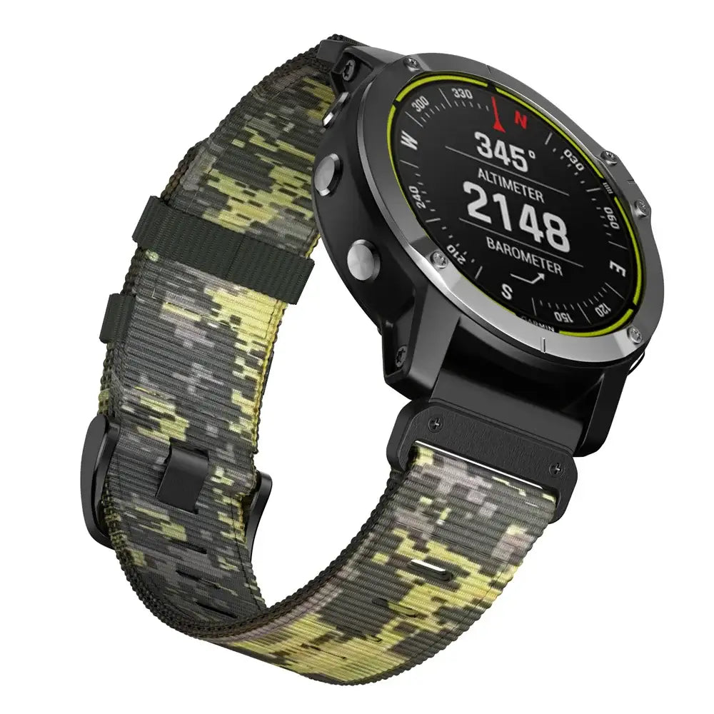 Tactical Woven Smartwatch Strap | Quick-Release Replacement Band for Fitness Tracking | Adjustable Lightweight Nylon Wristband | Thomler