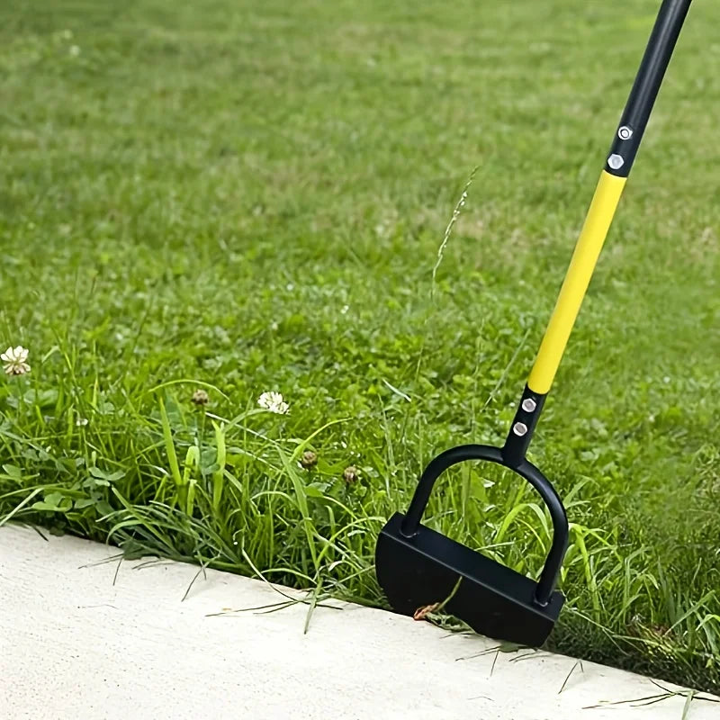 Manual Lawn Edger with Serrated Half-Moon Blade for Garden Beds, Pathways & Turf Trimming | Steel Step Tool for Yard Edging & Border Cutting | Thomler