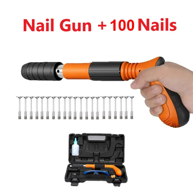 Nail Gun Pneumatic 16.5 cm Fast Concrete Wood Metal Construction Assembly Tool | Thomler