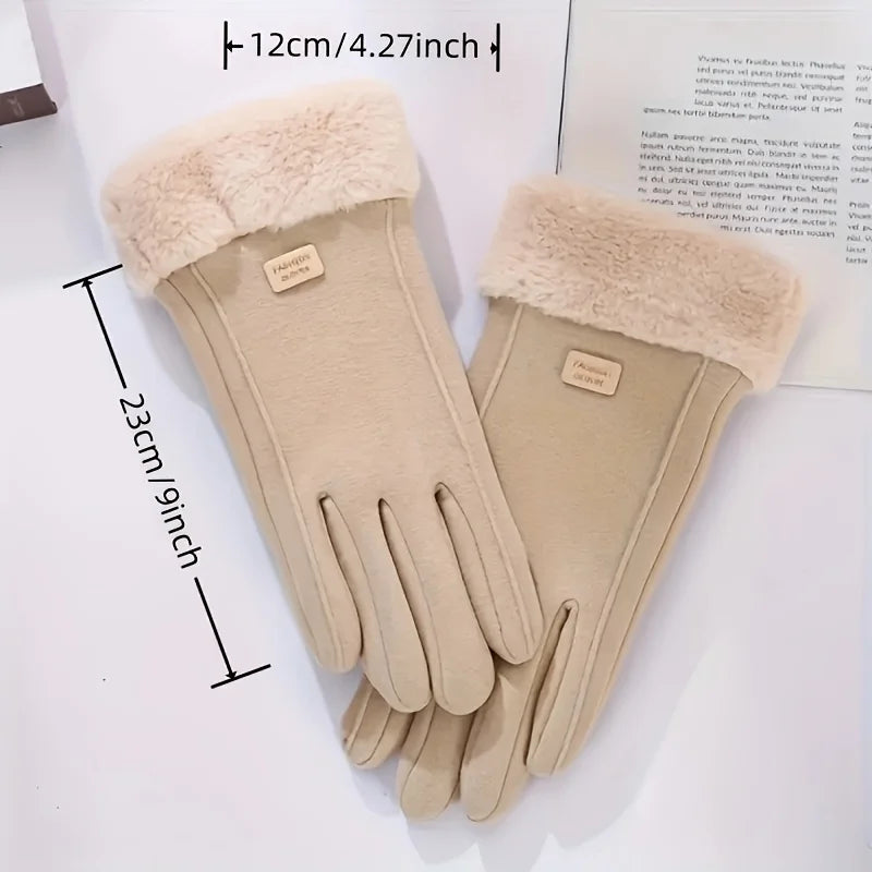 Insulated Touchscreen Winter Gloves – Windproof Fleece-Lined Cold Weather Hand Warmers for Women & Men | Thomler
