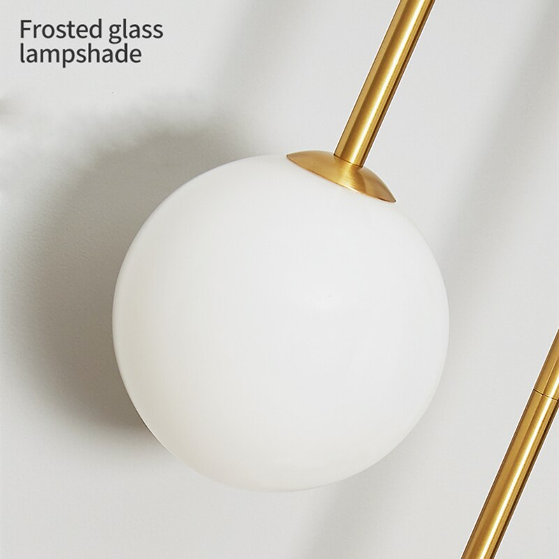 Glass Shade Wall Sconce Light with Brass-Finish Metal Frame for Hallway, Bedroom, Living Room & Bathroom Lighting | Thomler