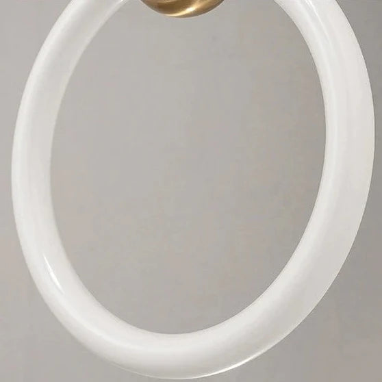 Modern Circular LED Ceiling Pendant – Sleek Aluminum Downlight for Dining Room, Bedroom & Entryway – Adjustable Drop Height – Warm/Cool | Thomler