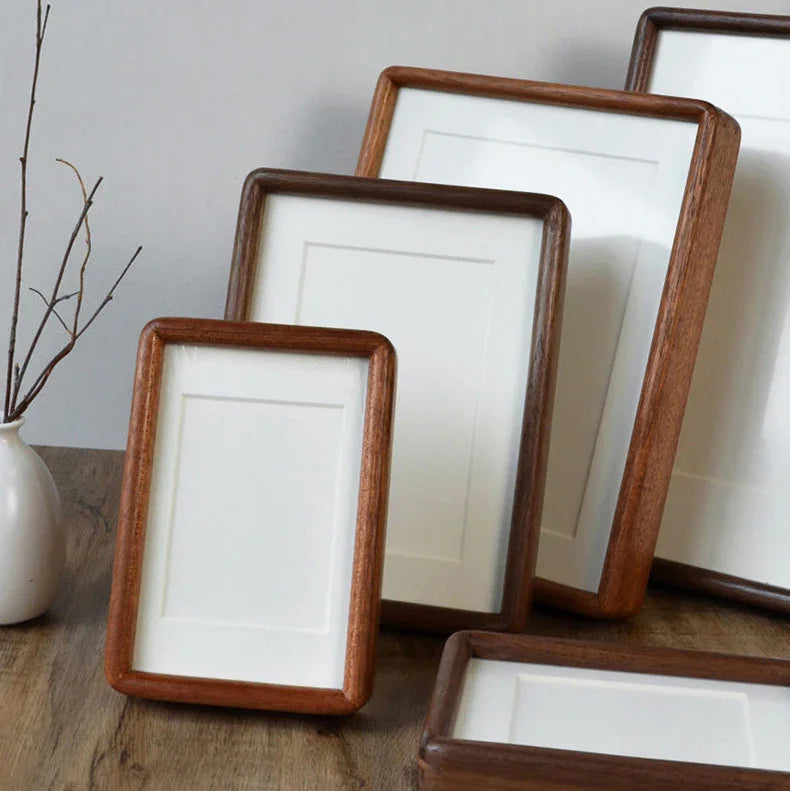 Photo Frame Solid Hardwood A4 21.0 cm x 29.7 cm Portrait Display Living Room Wedding Picture Frame Handmade Wooden Decor | Thomler