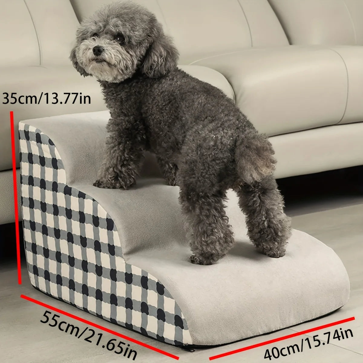 Foam Pet Steps for Sofa and Bed – Lightweight Climb Assistance for Small or Senior Dogs, Portable Non-Slip Design | Thomler