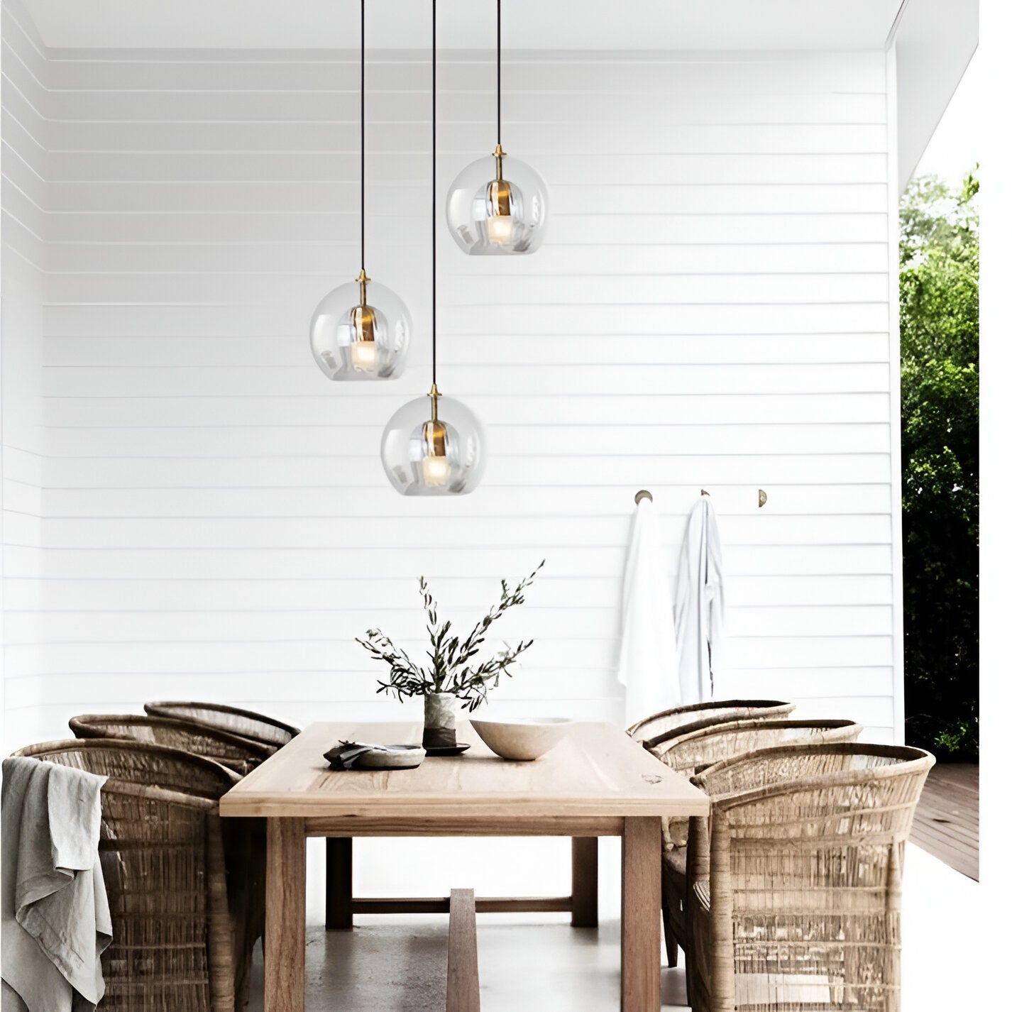 Pendant Light Glass Globe 9.8 in E27 Adjustable Dining Room Kitchen Island Hanging Ceiling Lamp Vintage Modern | Thomler