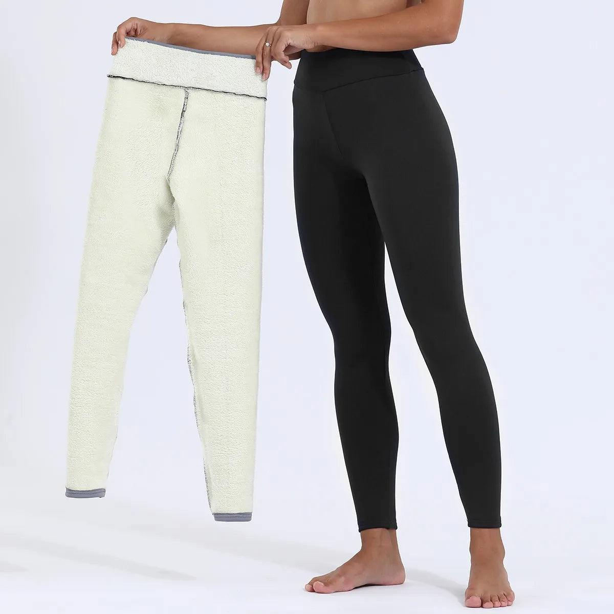 High-Waisted Fleece-Lined Leggings for Women – Thermal Insulated Tights for Cold Weather | Thomler