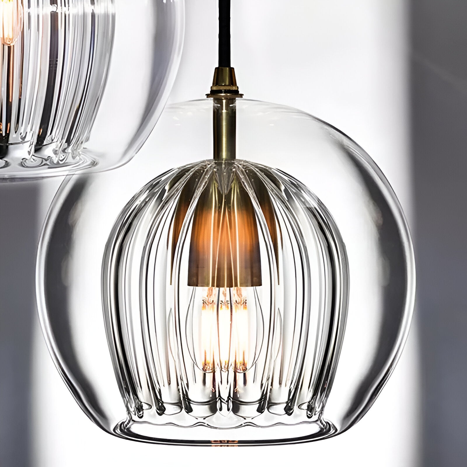 Pendant Light Glass Globe 9.8 in E27 Adjustable Dining Room Kitchen Island Hanging Ceiling Lamp Vintage Modern | Thomler