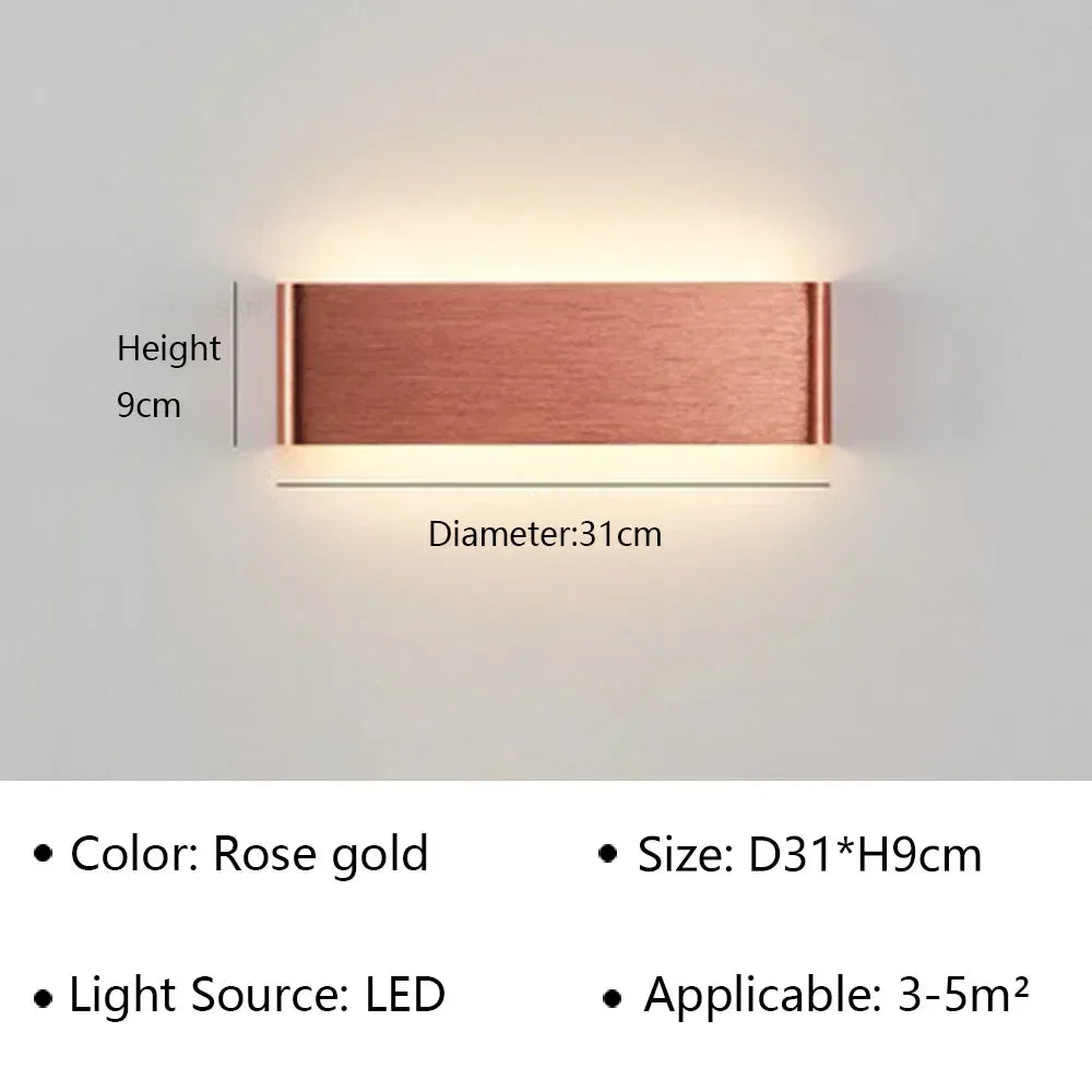 Contemporary LED Wall Light Fixture – Minimalist Design for Bedroom, Hallway & Bathroom | Thomler