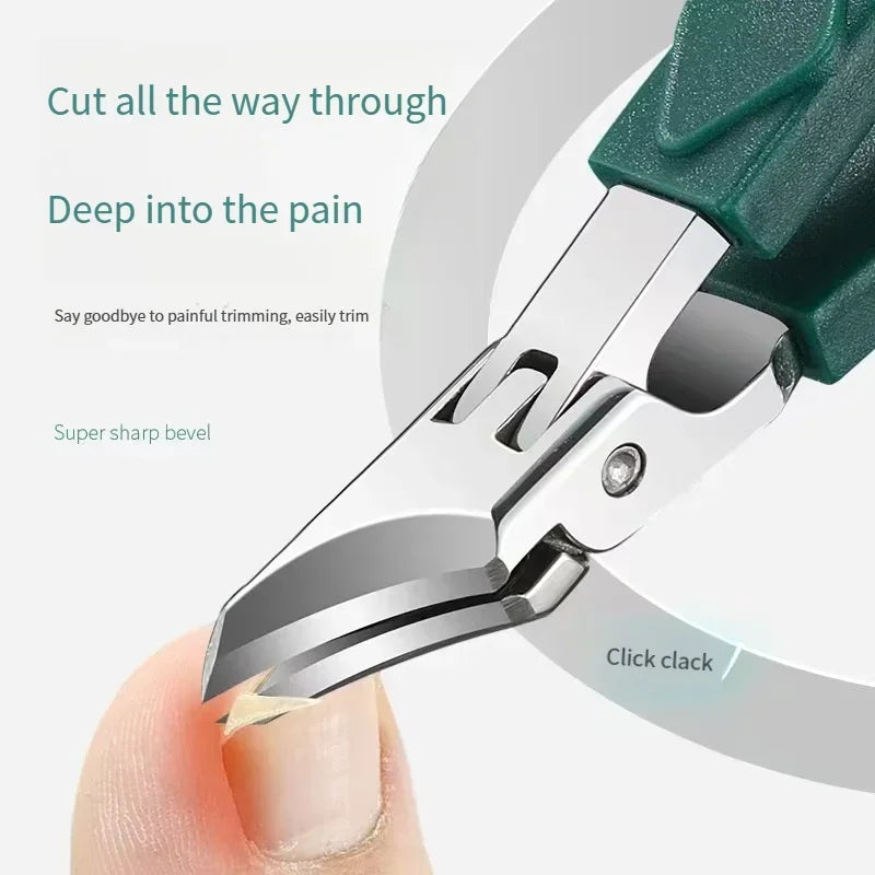 Heavy-Duty Toenail Clippers for Thick & Ingrown Nails – Angled Blade, Stainless Steel Construction for Podiatrist-Level Results | Thomler