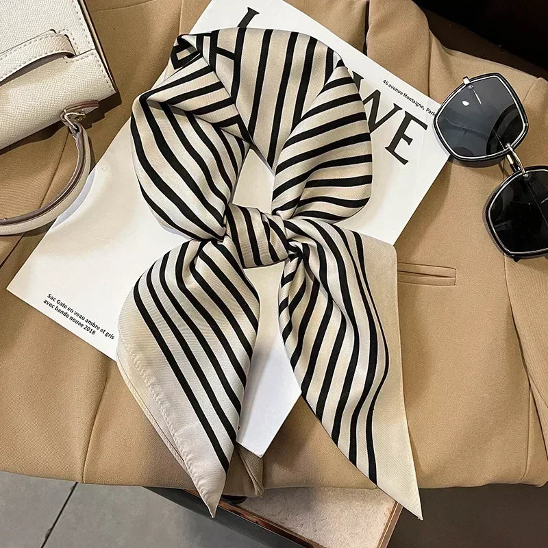 Satin Square Scarf for Women – Multi-Purpose Accessory for Hair, Neck, Bag & Headwrap | Thomler