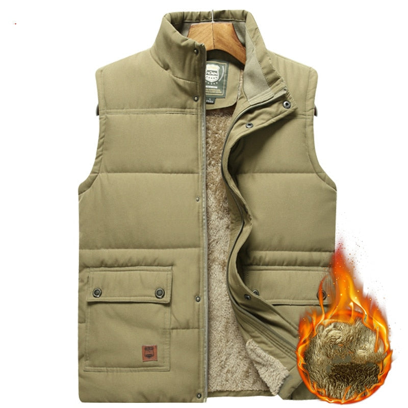 Men's Quilted Puffer Vest – Insulated Sleeveless Jacket with Water-Resistant Shell for Cold Weather, Casual Wear & Outdoor Activities | Thomler