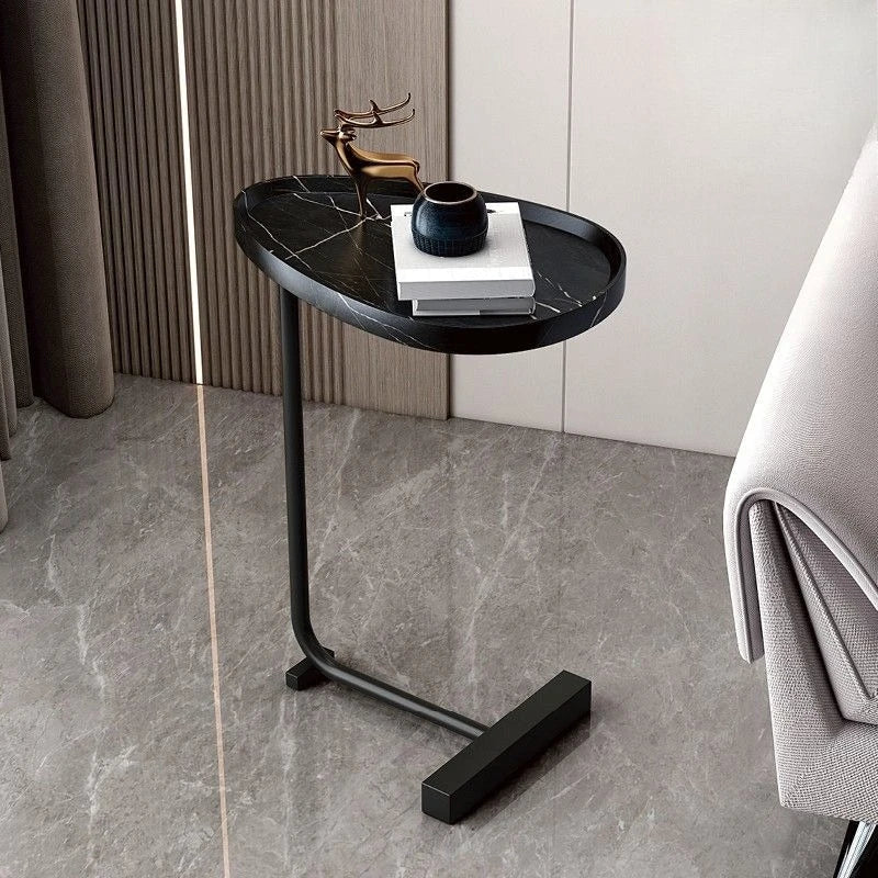Rolling C-Table | Slide-Under Sofa Side Table for Living Room & Bedroom | Thomler