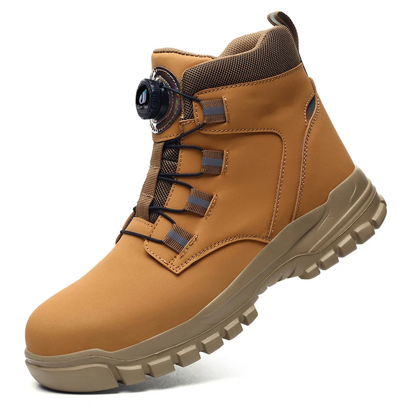 Waterproof Work Boots for Men – Reinforced Safety Toe Cap Anti-Puncture Protection Construction Footwear Industrial Ankle Boots | Thomler