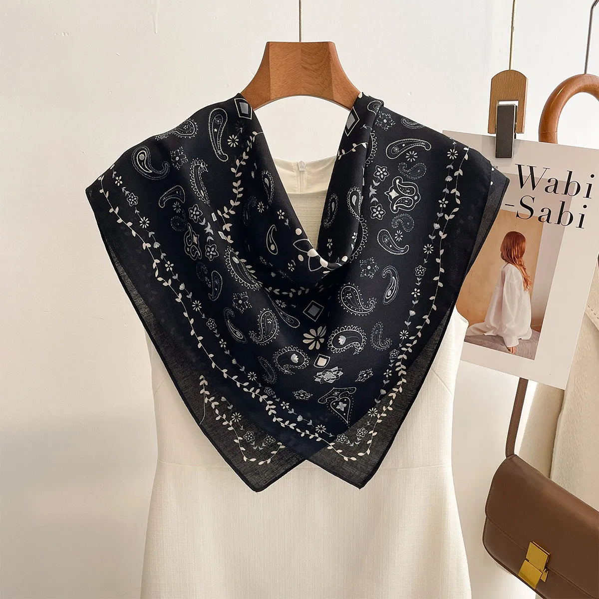 Lightweight Bandana Square Headscarf for Women – Versatile Neck & Hair Wrap in Printed Designs | Thomler