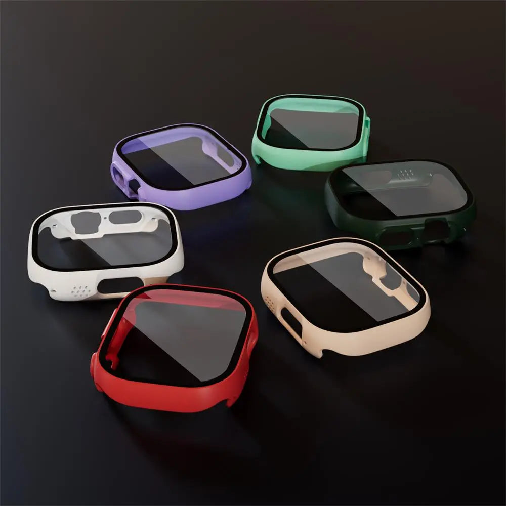 Protective Shell with Tempered Glass Screen Guard for 49mm Apple Watch Ultra Series – Full-Body Snap-On Design | Thomler