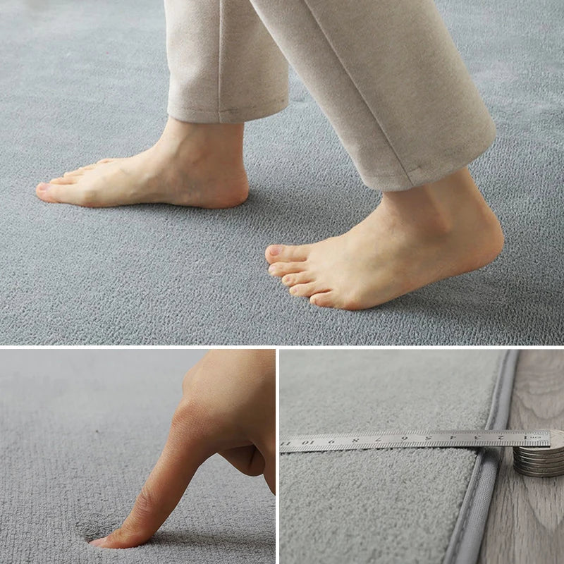 Plush Velvet Area Rug with Non-Slip Backing for Living Room, Bedroom & Kids Play | Thomler