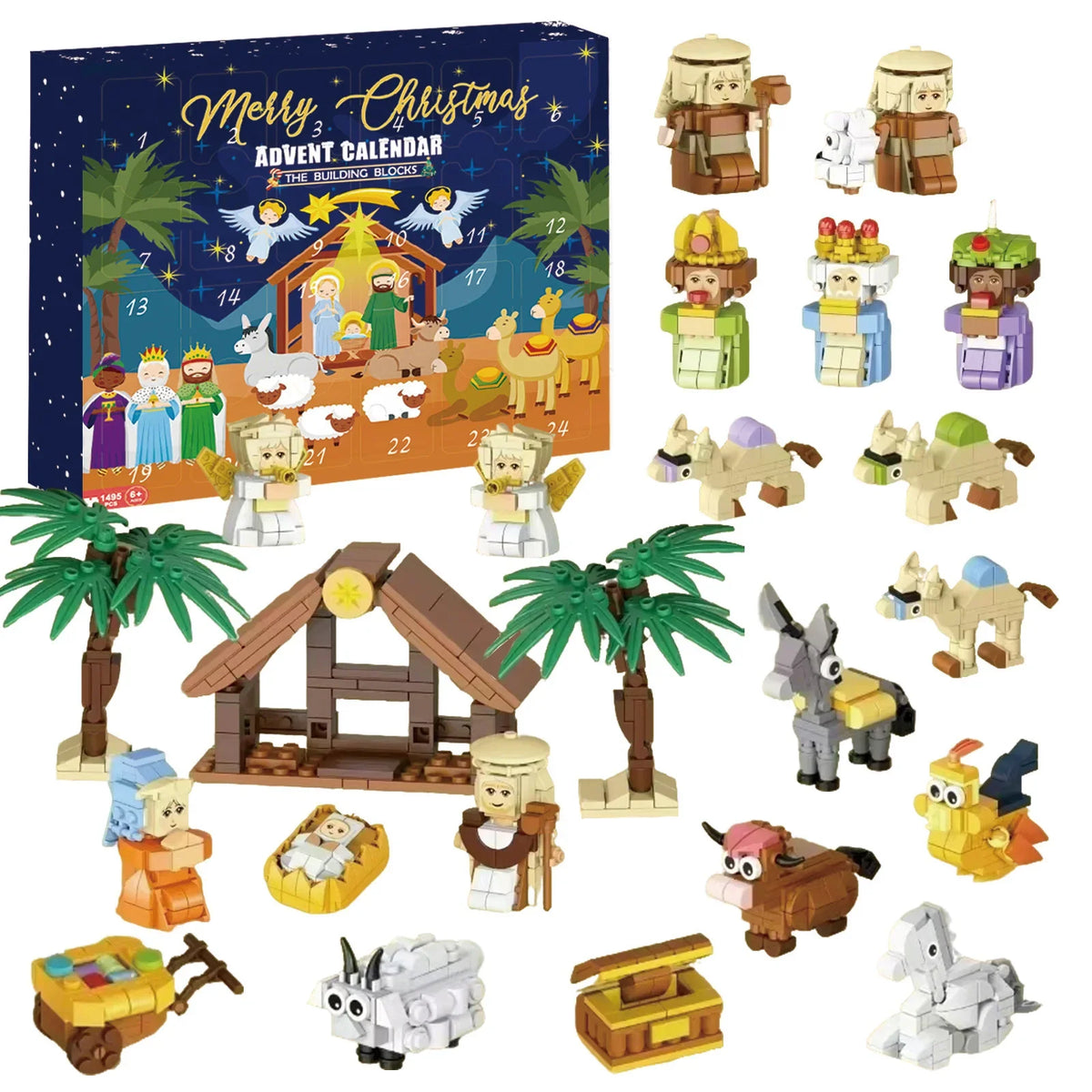24-Day Nativity Scene Advent Calendar – Hand-Painted Figurines | Thomler