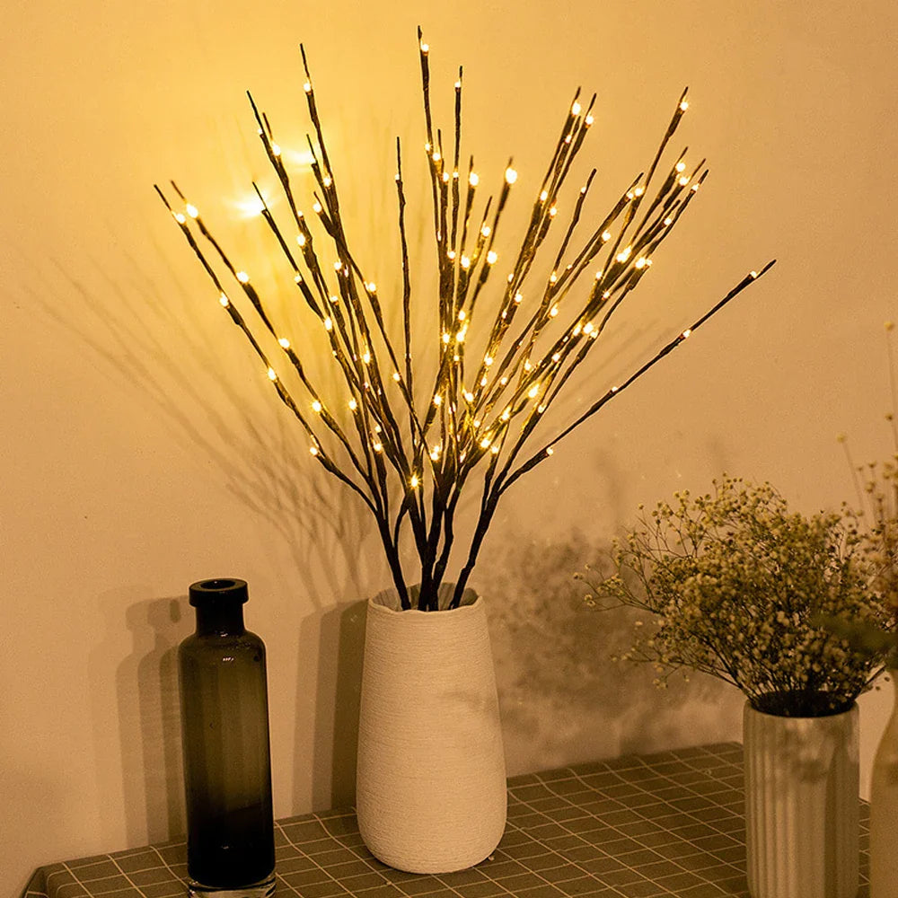Decorative Willow LED Branch 27 in Battery-Powered Indoor Outdoor Fairy Lights | Thomler
