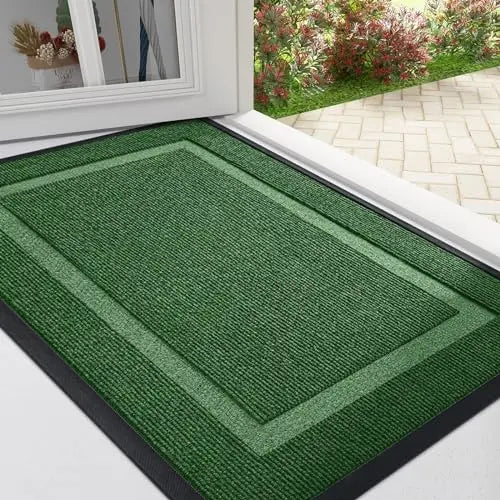 Doormat Rubber Low Profile Indoor Outdoor Entrance Hallway Patio Non Slip Dirt Trapping Weather Resistant Floor Mat | Thomler