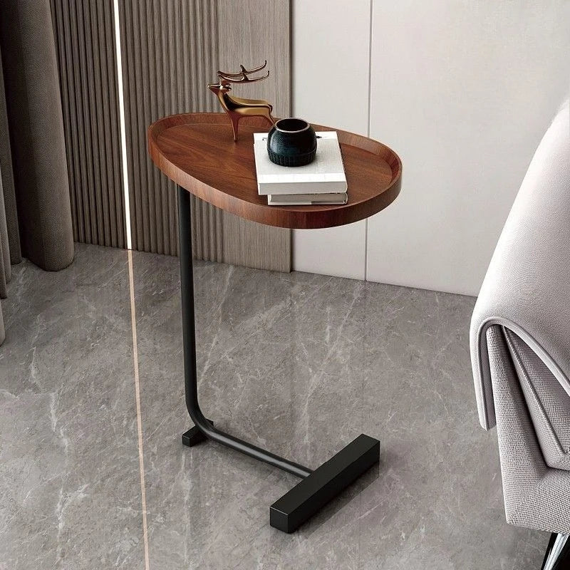 Rolling C-Table | Slide-Under Sofa Side Table for Living Room & Bedroom | Thomler