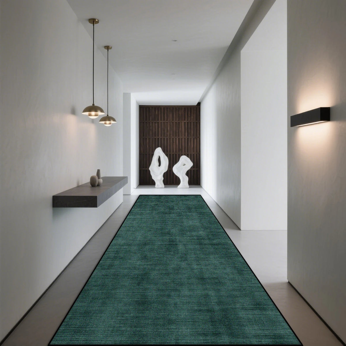 Modern Geometric Runner Rug Hallway Staircase Entryway Anti-Slip Machine Washable Polyester Floor Mat for Living Room Kitchen Corridor | Thomler