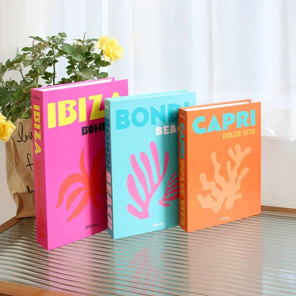 Decorative Faux Books Cardboard Foldable Set Of 3 Living Room Coffee Table Styling Bookshelf Display Interior Decor | Thomler