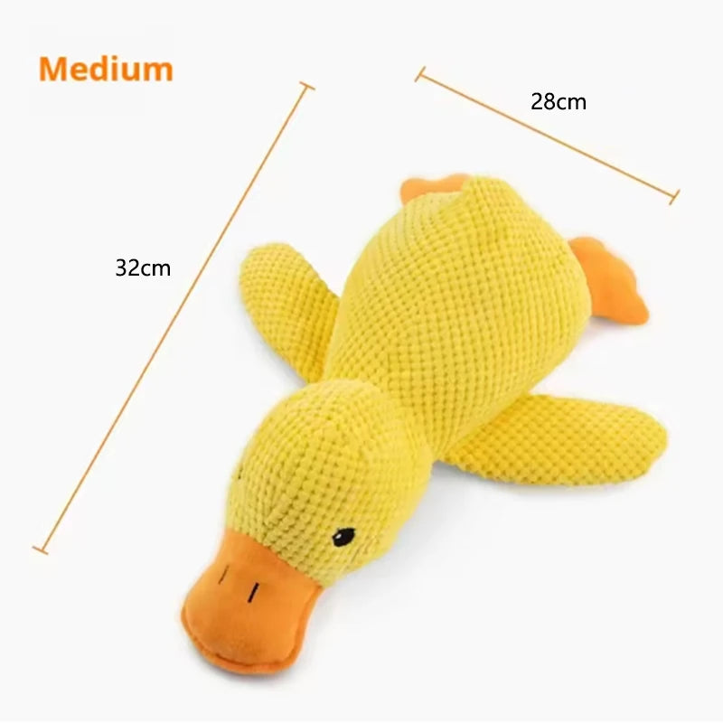 Squeaky Duck Chew Toy for Dogs – Soft Plush Interactive Pet Toy to Keep Your Pup Entertained | Thomler