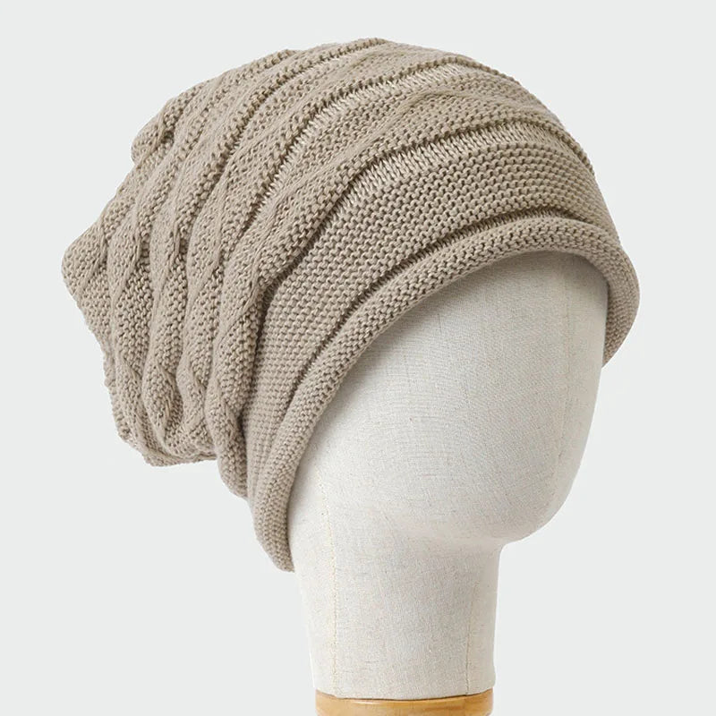 Relaxed-Fit Knit Winter Hat for Men & Women, Acrylic Ribbed Cold-Weather Cap, Daily Wear Head Covering | Thomler