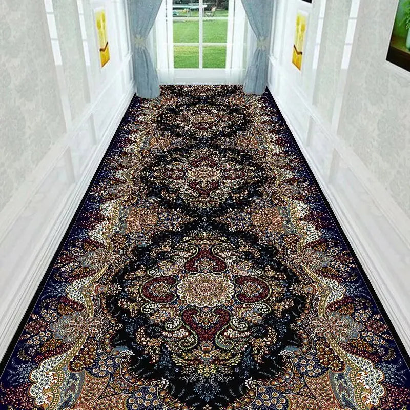 Persian-Inspired Hallway Runner Rug with Non-Slip Backing – Machine Washable Corridor Mat for Entryways and Stairs | Thomler
