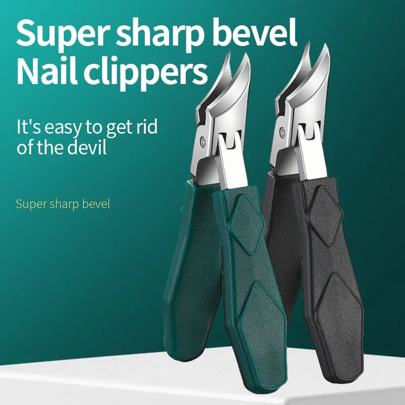 Heavy-Duty Toenail Clippers for Thick & Ingrown Nails – Angled Blade, Stainless Steel Construction for Podiatrist-Level Results | Thomler