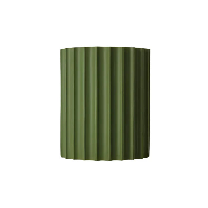 Wall Lamp Resin 16.0 cm Green Wavy Bedroom Hallway Ambient Lighting Nordic Sculptural Accent Light | Thomler