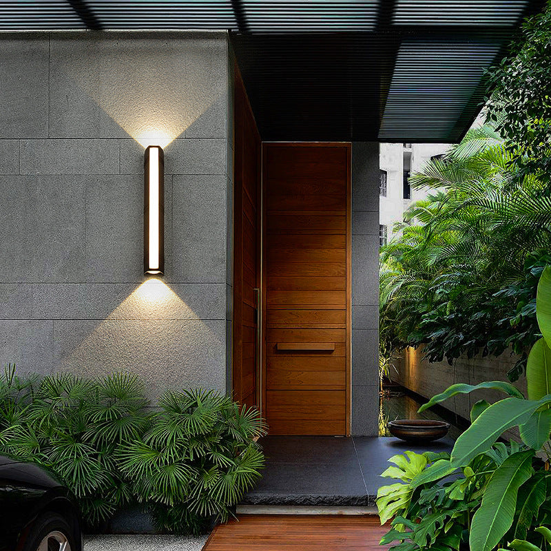 Outdoor Wall Light LED Waterproof Aluminum Modern Black for Patio Garden Entryway Exterior Lighting Fixture | Thomler