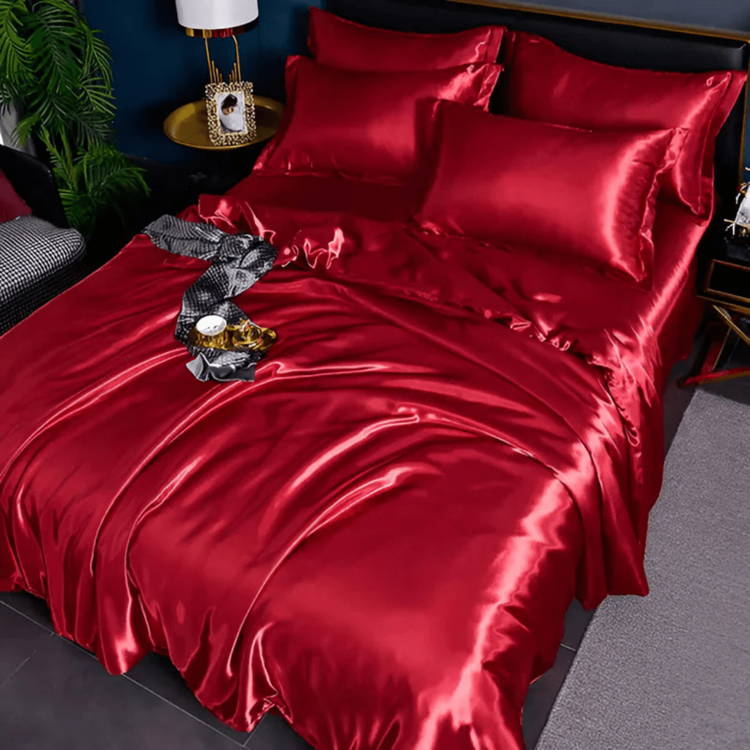 Bedding Set Mulberry Silk 22 Momme Ivory Bedroom Duvet Cover Fitted Sheet Pillowcases Luxury Sleep Essentials | Thomler